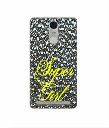 Amazon Brand - Solimo Designer Super Girl On Foil 3D Printed Hard Back Case Mobile Cover for Lenovo K5 Note