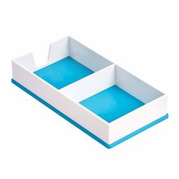 AmazonBasics Sticky Note Holder - Blue and White