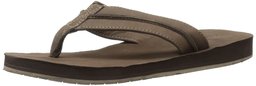 206 Collective Amazon Brand Men's Elliott Flip Flop, Chocolate Brown, 12 D US