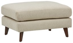 Amazon Brand – Rivet Sloane Mid-Century Modern Ottoman with Tapered Legs, 32