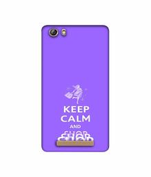 Amazon Brand - Solimo Designer Keep Calm and Shop 3D Printed Hard Back Case Mobile Cover for Gionee Marathon M5 lite