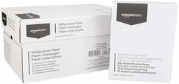 AmazonBasics 92 Bright Multipurpose Copy Paper - 8.5 x 11 Inches, 10 Ream Case (5,000 Sheets)