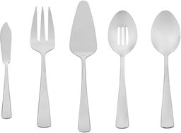 AmazonBasics 5-parça Stainless Steel Serving set with Square Edge