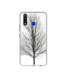 Amazon Brand - Solimo Designer Tree Sketch UV Printed Soft Back Case Mobile Cover for Vivo U20