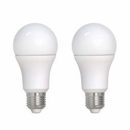 Umi by Amazon - Lâmpada LED A60 com casquilho Edison E27, 8,5 W (equivalente a 60 W), 15 000 horas, branco frio (4000 K) (embalagem com 2), Blanco Cálido (2700 K), Paquete de 2, E27