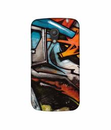 Amazon Brand - Solimo Designer Painting Texture 3D Printed Hard Back Case Mobile Cover for Motorola Moto G 2nd Generation