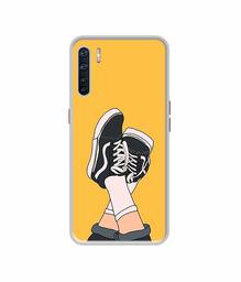 Amazon Brand - Solimo Designer Boy Shoes Pattern UV Printed Soft Back Case Mobile Cover for Oppo A91