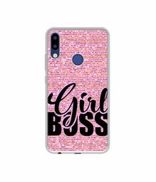 Amazon Brand - Solimo Designer Girl Boss On Pink Sparkle UV Printed Soft Back Case Mobile Cover for Tecno Camon I Air 2 Plus