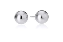 Amazon Essentials Sterling Silver Polished Ball Stud Earrings (5mm)