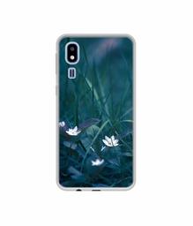 Amazon Brand - Solimo Designer White Flower UV Printed Soft Back Case Mobile Cover for Samsung Galaxy A2 Core