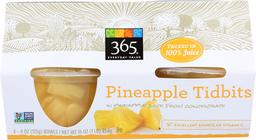 365 Everyday Value, Pineapple Tidbits in Pineapple Juice from Concentrate (4 - 4 oz bowls), 16 oz