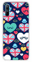 Amazon Brand - Solimo Designer Multicolor Cute Love Blue Design Printed Soft Back Case Mobile Cover for Realme C3