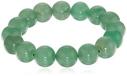 stretch smooth round 12mm green aventurine 7.5'' stretch bracelet