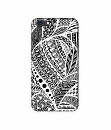 Amazon Brand - Solimo Designer Random White Pattern 3D Printed Hard Back Case Mobile Cover for Oppo A71