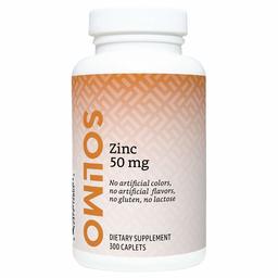 Amazon Brand - Solimo Zinc 50mg, 300 caplets, Ten Month Supply