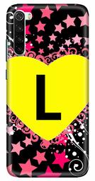 Amazon Brand - Solimo Designer Heart Pattern Alphabet-L 3D Printed Hard Back Case Mobile Cover for Xiaomi Redmi Note 8