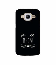 Amazon Brand - Solimo Designer Meow UV Printed Soft Back Case Mobile Cover for Samsung Galaxy J2 (2016)