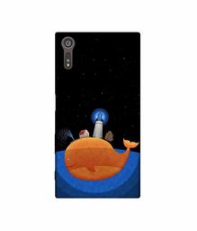 Amazon Brand - Solimo Designer Whale 3D Printed Hard Back Case Mobile Cover for Sony Xperia XZ Dual