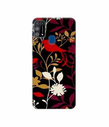 Amazon Brand - Solimo Designer Flower Bunch Pain On Cloth 3D Printed Hard Back Case Mobile Cover for Samsung Galaxy M31