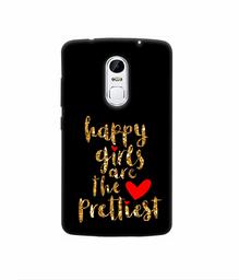 Amazon Brand - Solimo Designer Happy Girls are The Prettiest 3D Printed Hard Back Case Mobile Cover for Lenovo Vibe X3