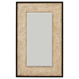 Amazon Brand – Stone & Beam Rustic Woven Frame Mirror, 48