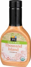 365 Everyday Value, Dressing Thousand Island Organic, 16 Fl Oz