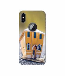 Amazon Brand - Solimo Designer Snail Hut 3D Printed Hard Back Case Mobile Cover for Apple iPhone Xs Max (Logo Cut)