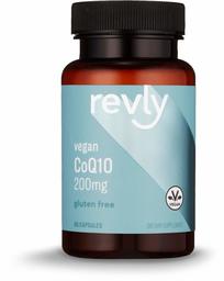 Amazon Brand - Revly CoQ10 200 mg, 60 Capsules, 2 Month Supply, Vegan