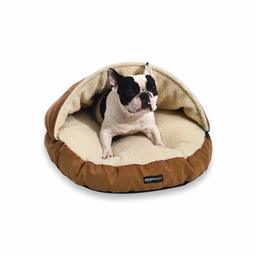 AmazonBasics Pet Cave Bed, Small, Tan