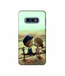 Amazon Brand - Solimo Designer Love Couples Pattern 3D Printed Hard Back Case Mobile Cover for Samsung Galaxy S10e