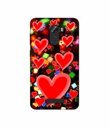 Amazon Brand - Solimo Designer Heart Texture on Glitters 3D Printed Hard Back Case Mobile Cover for Gionee A1 Lite