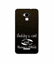 Amazon Brand - Solimo Designer Daddy's Girl and Mummy World 3D Printed Hard Back Case Mobile Cover for Coolpad Note 3