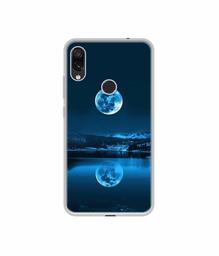 Amazon Brand - Solimo Designer Moon Pattern Print UV Printed Soft Back Case Mobile Cover for Mi Redmi Note 7 / Note 7S / Note 7 Pro