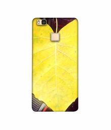 Amazon Brand - Solimo Designer Yellow Leaf 3D Printed Hard Back Case Mobile Cover for Huawei P9 lite