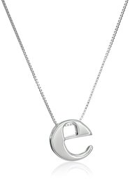 [Collection] Amazon Collection Sterling Silver Slide Initia Lene Pendant Necklace, 18 Inch