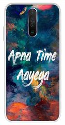 Amazon Brand - Solimo Designer Multicolor Apna Time Ayega Design Printed Soft Back Case Mobile Cover for Poco X2 / Xiaomi Redmi K30