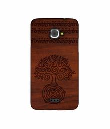 Amazon Brand - Solimo Designer Engraved Patten 3D Printed Hard Back Case Mobile Cover for InFocus M350