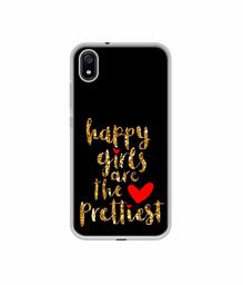 Amazon Brand - Solimo Designer Happy Girls are The Prettiest UV Printed Soft Back Case Mobile Cover for Mi Redmi 7A