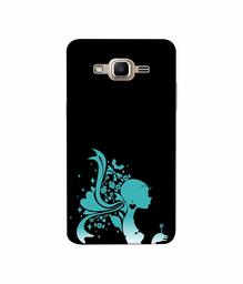 Amazon Brand - Solimo Designer Lady Vector N 3D Printed Hard Back Case Mobile Cover for Samsung Galaxy J2 Prime