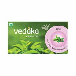 Amazon Brand - Vedaka Green Tea, Tulsi, 25 Tea Bags