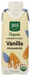 365 EVERYDAY VALUE Vanilla Unsweetened Almond Milk, 8 FZ