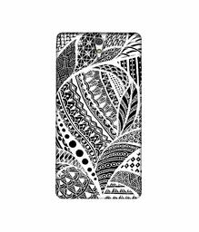 Amazon Brand - Solimo Designer Random White Pattern 3D Printed Hard Back Case Mobile Cover for Sony Xperia C5 Ultra Dual