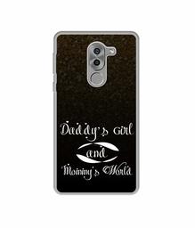 Amazon Brand - Solimo Designer Daddy's Girl and Mummy World UV Printed Soft Back Case Mobile Cover for Huawei Honor 6X