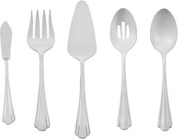 AmazonBasics 5 Piece Stainless Steel Serving Set