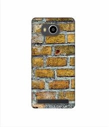 Amazon Brand - Solimo Designer Yellowesh Brick Texture 3D Printed Hard Back Case Mobile Cover for Lenovo A7700