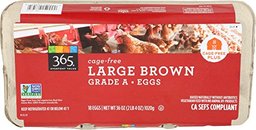 365 Everyday Value, Cage-Free Large Brown Eggs, 18 CT