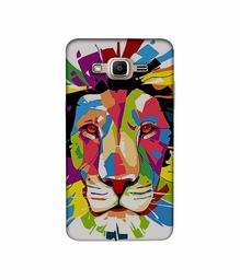 Amazon Brand - Solimo Designer Lion Multicolor Vector 3D Printed Hard Back Case Mobile Cover for Samsung Galaxy J2 Prime