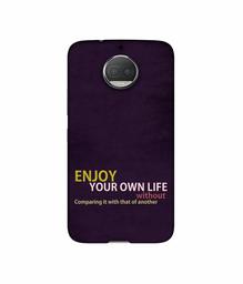 Amazon Brand - Solimo Designer Enjoy Your Life 3D Printed Hard Back Case Mobile Cover for Motorola Moto g5s plus