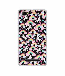 Amazon Brand - Solimo Designer Unicorn Texture UV Printed Soft Back Case Mobile Cover for Lyf C459