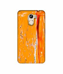 Amazon Brand - Solimo Designer Gold Yellow Paint 3D Printed Hard Back Case Mobile Cover for Gionee X1